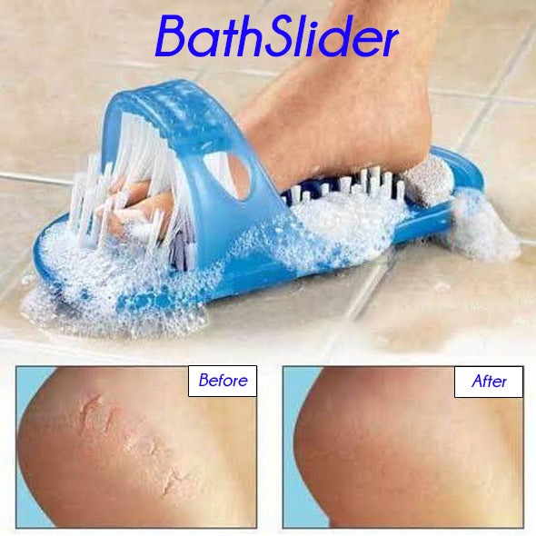 BathSlider 1 Ζευγάρι Παντόφλες Μπάνιου για Απολέπιση & Μασάζ