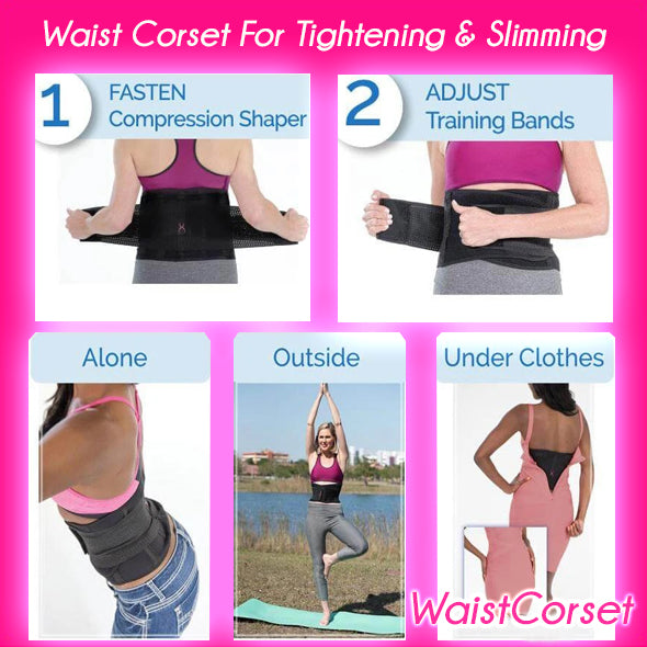 WaistCorset Ελαστική Ζώνη / Κορσές Μέσης για Σύσφιξη & Αδυνάτισμα